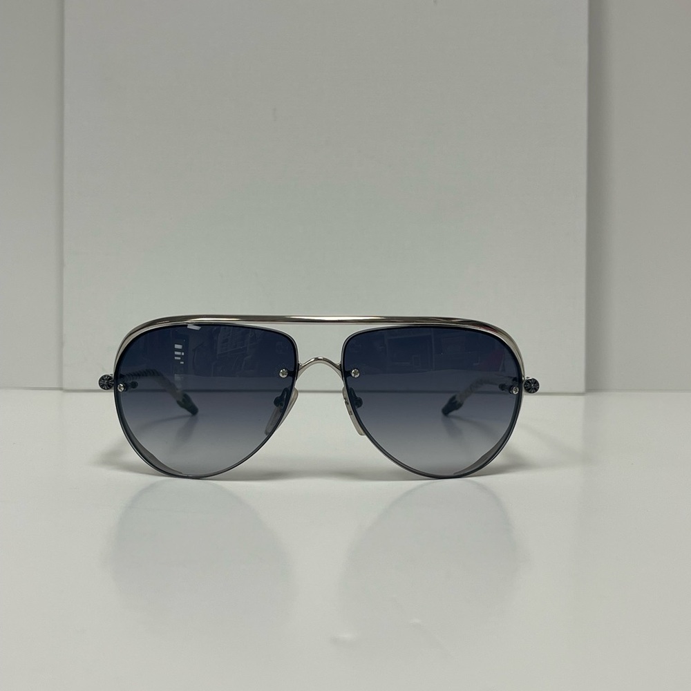 Chrome Hearts Black Aviator Sunglasses